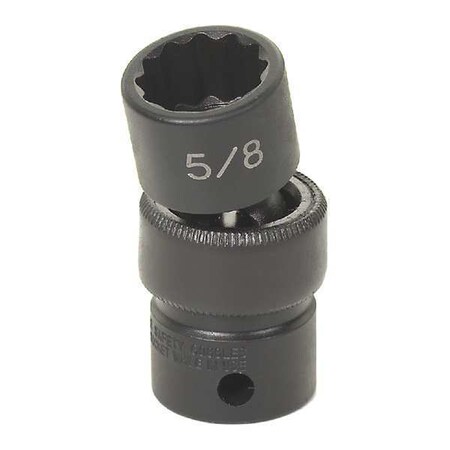 Impact Socket 5/8" 3/8"D Univ 12pt. Blk by USA Grey Pneumatic Sockets