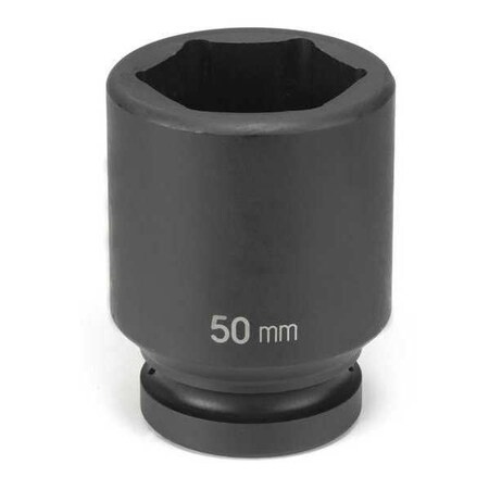 Socket 50mm 1"D Impact 6pt. D Blk by USA Grey Pneumatic Sockets