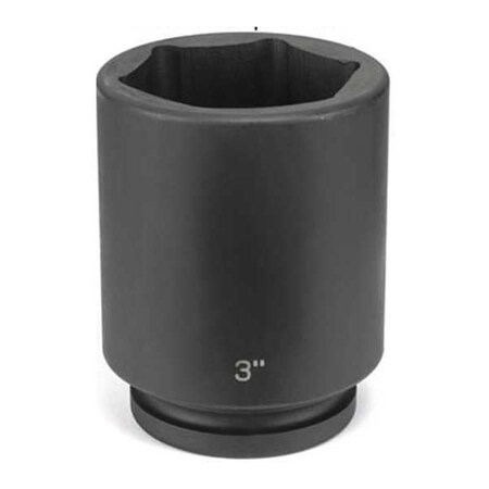 Socket 52mm 1"D Impact 6pt. Blk by USA Grey Pneumatic Sockets