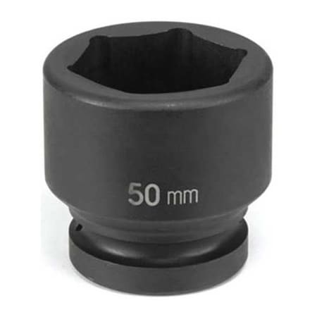Socket 60mm 1"D Impact 6pt. Blk by USA Grey Pneumatic Sockets