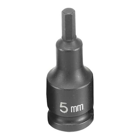 Socket 5mm 3/8"D Impact Hex Male by USA Grey Pneumatic Sockets