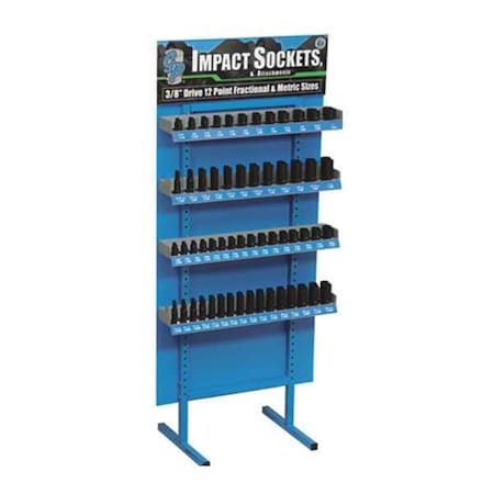 Socket Display Set 3/8"D 12pt. by USA Grey Pneumatic Socket Sets