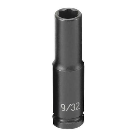 Impact Socket 9/32" 1/4"D 6pt.D by USA Grey Pneumatic Sockets