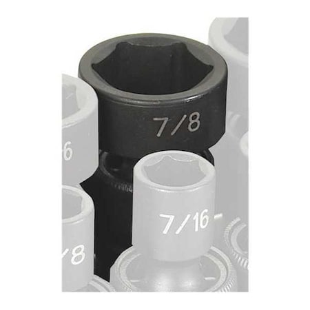 Impact Socket 7/8" 3/8"D Univ 6pt. by USA Grey Pneumatic Sockets