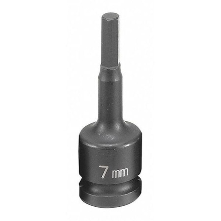 Socket 7mm 1/2"D Impact Hex by USA Grey Pneumatic Sockets