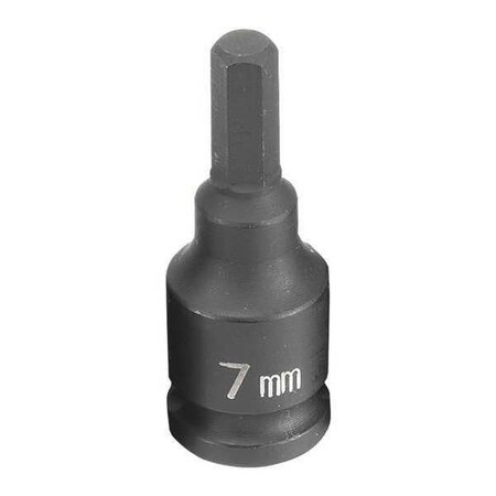Socket 7mm 3/8"D Impact Hex Male by USA Grey Pneumatic Sockets