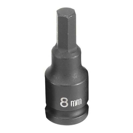 Socket 8mm 3/8"D Impact Hex Male by USA Grey Pneumatic Sockets