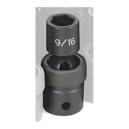 Impact Socket 9/16" 1/2"D Univ 6pt. by USA Grey Pneumatic Sockets
