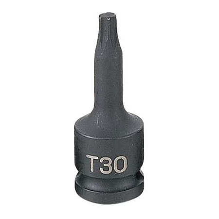 Impact Socket T30 3/8"D 6pt. M Black by USA Grey Pneumatic Sockets