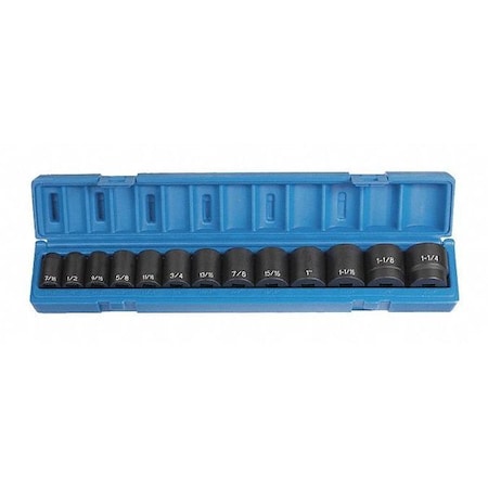Socket Set 1/2"D Stand 13pcs. by USA Grey Pneumatic Socket Sets