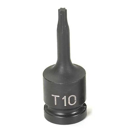 Socket T10 1/4"D Int Impact Trx Male by USA Grey Pneumatic Sockets