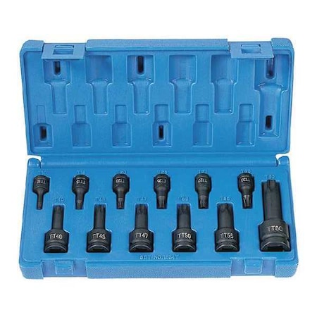 Tamper Proof Torx Set 12pcs. by USA Grey Pneumatic Socket Sets