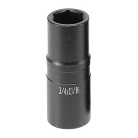 TW Flip Socket 1/2"Dx7/8" 15/16 by USA Grey Pneumatic Sockets