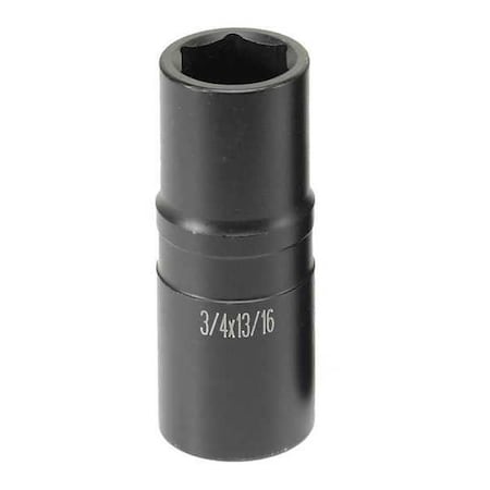 Univ Hex Impact Socket 3/4"x13/16"1"/2D by USA Grey Pneumatic Sockets
