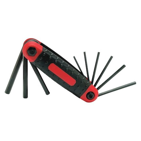 Folding Hex Key Set SAE 9 Pc by USA Wilmar Hex Key Sets