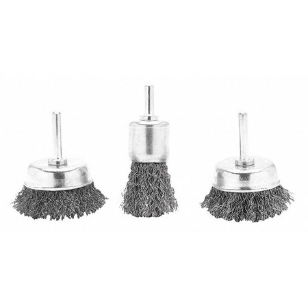 Rotary Wire Brush Set 3 Pc by USA Wilmar Putty & Joint Knives Spatulas Scrapers