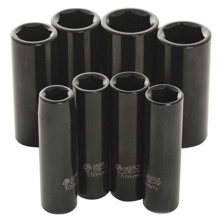 Metric Deep Impact 8 Pc 3/8" D by USA Wilmar Socket Sets