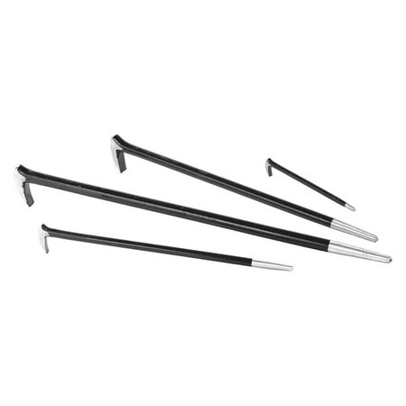 Roll Type Pry Bar Set 4Pc by USA Wilmar Nail Pullers Wrecking & Pry Bars