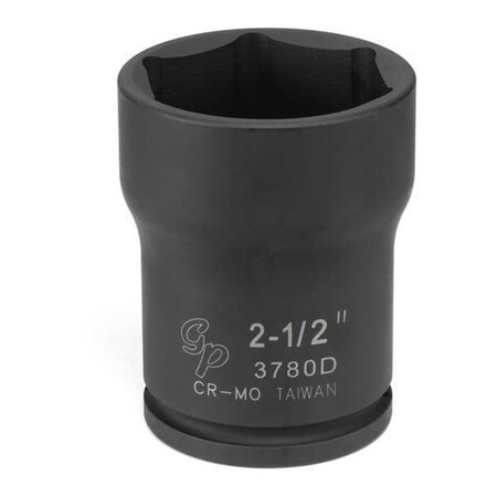 Impact Socket 2 1/2" 3/4"D Lcknt 6pt. D by USA Grey Pneumatic Sockets