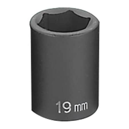 Socket 19mm 1/2"D Impact 6pt. by USA Grey Pneumatic Sockets