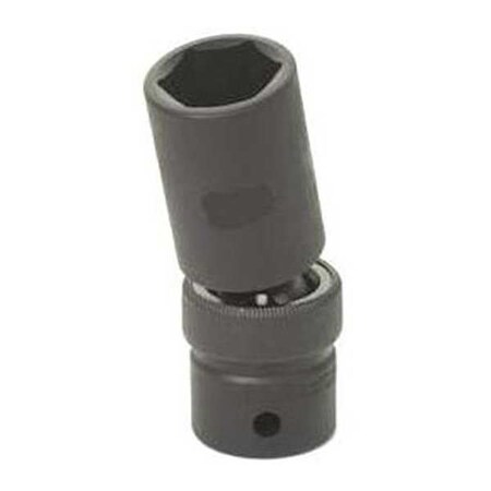 Socket 19mm 1/2"D Impact 6pt. D Blk by USA Grey Pneumatic Sockets