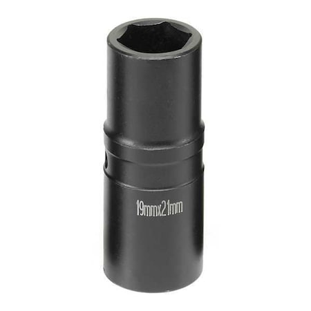Socket 19mmx21mm 1/2"D Hex by USA Grey Pneumatic Sockets
