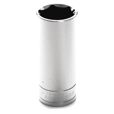 Deep Socket 1/2" D 6pt. 24mm by USA Wilmar Sockets