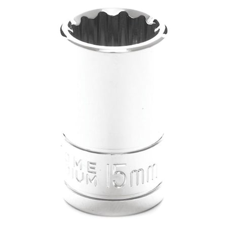 Standard Socket 1/2" D 12pt. 15mm by USA Wilmar Sockets