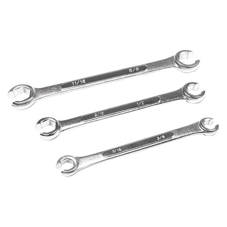 SAE Flare Nut Wrench Set 3 Pc by USA Wilmar Flare Nut Wrenches