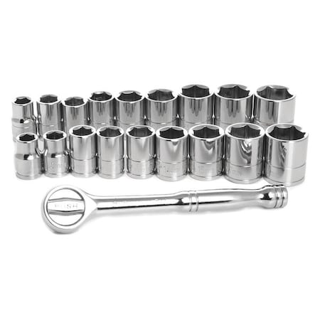 Socket Set 21Pc 1/4" D by USA Performance Tool Socket Sets
