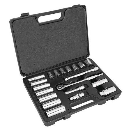 Shallow/Deep Socket Set 3/8" D by USA Performance Tool Socket Sets