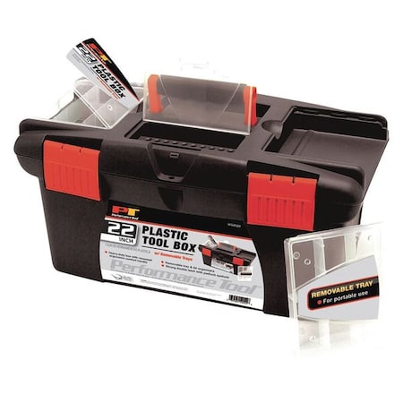 Plastic Tool Box 22 by USA Performance Tool Portable Tool Boxes & Chests