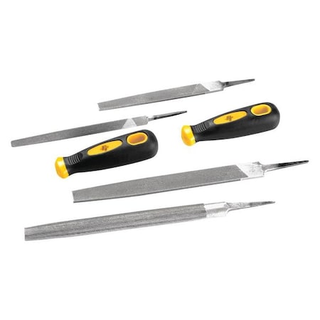 Tool Set 6 Pc 4 files 2 Handles by USA Wilmar General Hand Tool Kits