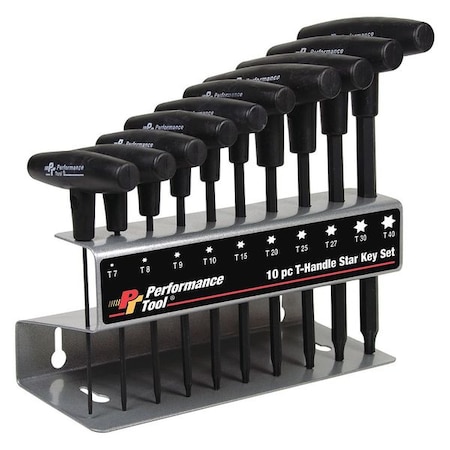 T Handle Torx Set 10 Pc by USA Performance Tool Hex Key Sets