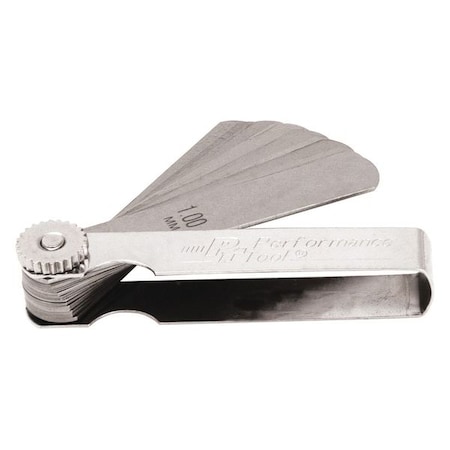 Metric Feeler Gauge 25 Blade by USA Performance Tool Precision Measuring Feeler Gauge Sets