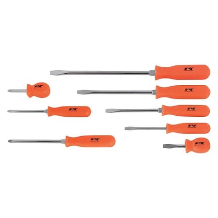 High Vis S/D 8 Pc Set Orange by USA Performance Tool Screwdriver Sets