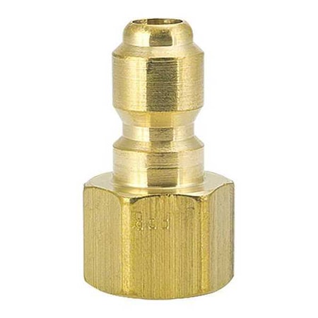 Straight Thru Brass Plug 1/8" FPT by USA Foster Pneumatic Hose Quick Connect Fittings