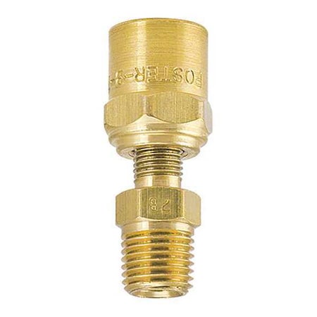 NonSwivel Adapter 1/4"MPT 1/4x5/8 by USA Foster Pneumatic Push On Hose Fittings