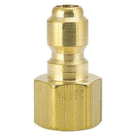 Straight Thru Brass Plug 1/4"FPT by USA Foster Pneumatic Hose Quick Connect Fittings