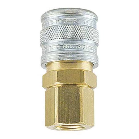 Manual Socket 3/8"FPT Brass/Steel by USA Foster Pneumatic Hose Quick Connect Fittings