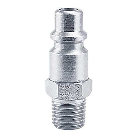 Plug 1/4"MPT Steel 4 Series by USA Foster Pneumatic Hose Quick Connect Fittings