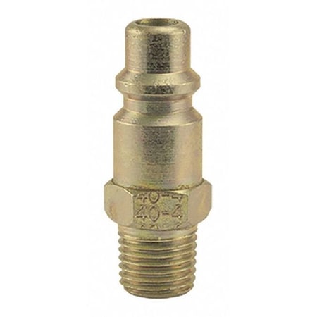 Plug 1/4"MPT Brass 4 Series by USA Foster Pneumatic Hose Quick Connect Fittings