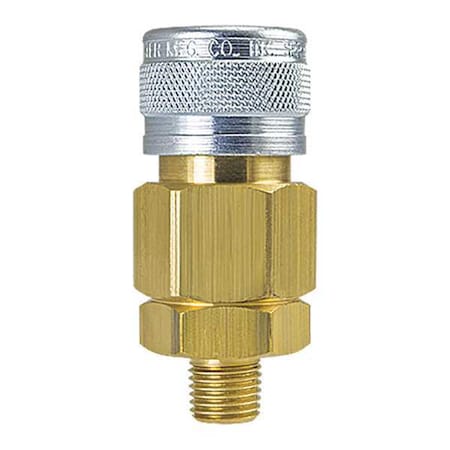 Socket 1/2"x1/2" MPT Brass/Steel by USA Foster Pneumatic Hose Quick Connect Fittings