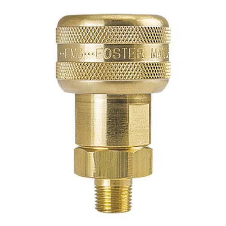 Auto Socket 3/8" MPT Brass by USA Foster Pneumatic Hose Quick Connect Fittings