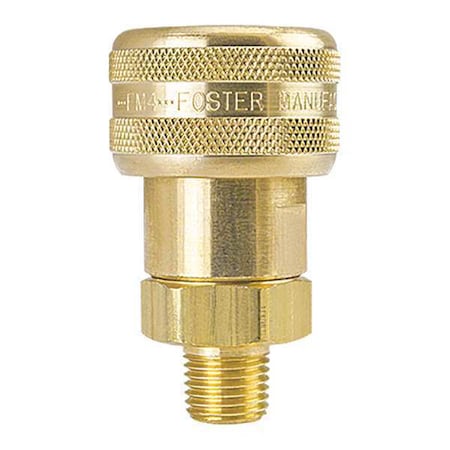 Auto Socket 1/2" MPT Brass by USA Foster Pneumatic Hose Quick Connect Fittings