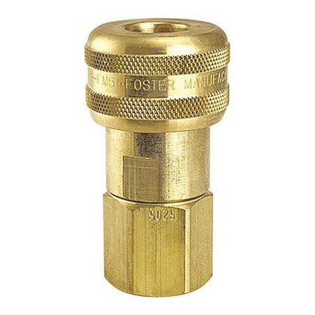 Auto Socket 1/2" FPT Brass by USA Foster Pneumatic Hose Quick Connect Fittings