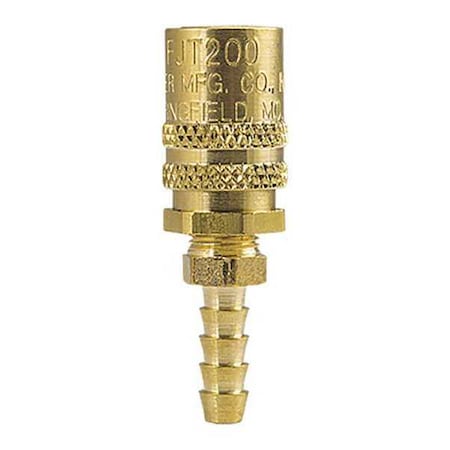 Thru Socket Hose Stem 1/4x1/4 by USA Foster Pneumatic Hose Quick Connect Fittings