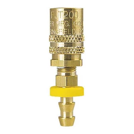 Push on Stem Thru Socket 1/4"X1/4 by USA Foster Pneumatic Push On Hose Fittings