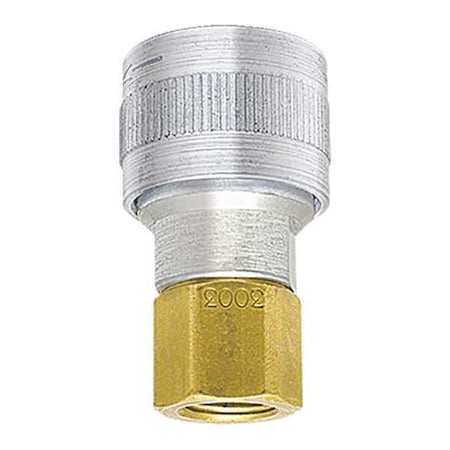 Auto Socket 1/4" FPT Alum/Steel/Brass by USA Foster Pneumatic Hose Quick Connect Fittings