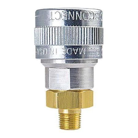 Auto Socket 1/4" MPT Alum/Steel/Brass by USA Foster Pneumatic Hose Quick Connect Fittings